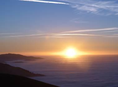 Sonnenuntergang überm Schwarzwald